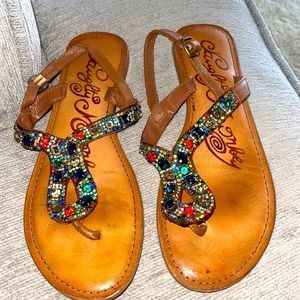 Naughty Monkey Women’s Jeweled Sandals